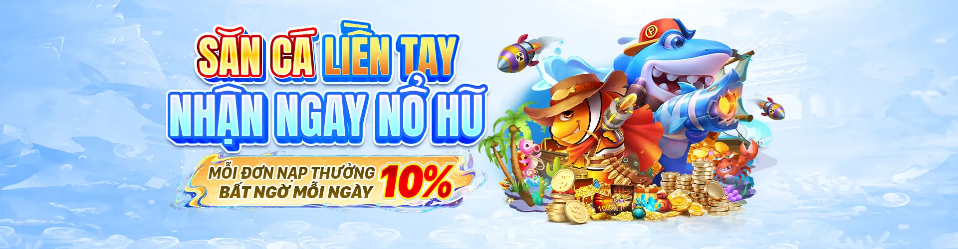 Hình ảnh đại dương sôi động với nhiều loài cá và kho báu